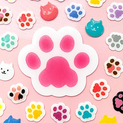 Gambar Kiddy Fun Funny Stiker Jelly Cat Paw S2 - Mix