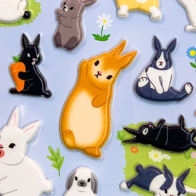 Gambar Kiddy Fun Funny Stiker Kawaii Bunny - Mix
