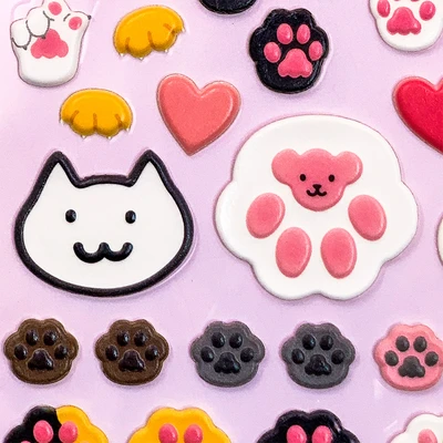 Gambar Kiddy Fun Funny Stiker Jelly Cat Paw - Mix