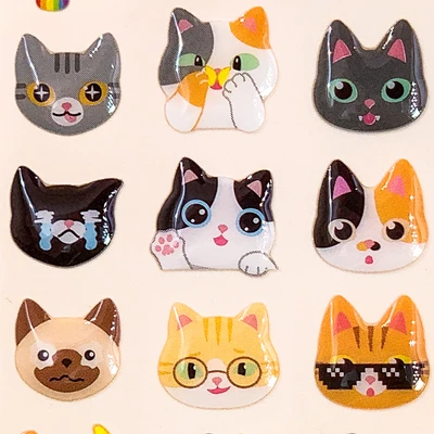 Gambar Kiddy Fun Funny Stiker Kawaii Cats - Mix