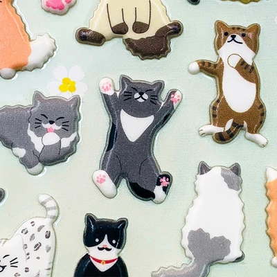Gambar Kiddy Fun Funny Stiker Kawaii Cat - Mix