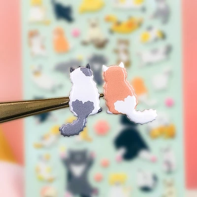 Gambar Kiddy Fun Funny Stiker Kawaii Cat - Mix