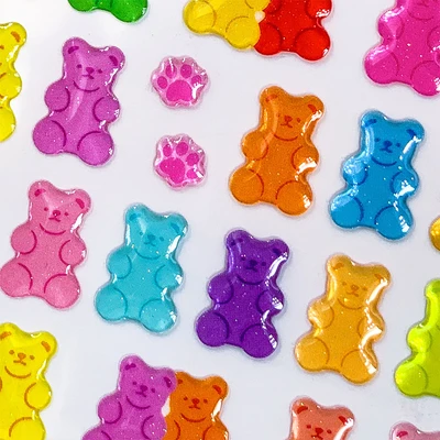 Gambar Kiddy Fun Funny Stiker Jelly Bear - Mix