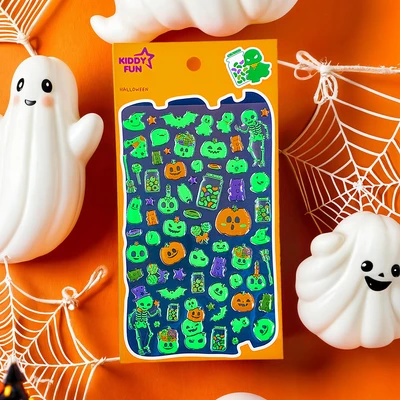 Gambar Kiddy Fun Funny Stiker Halloween - Hijau