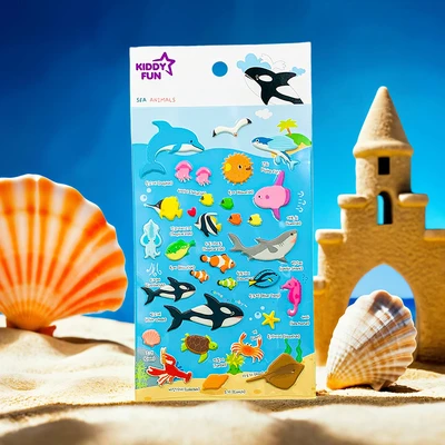 Gambar Kiddy Fun Funny Stiker Sea Animals - Mix
