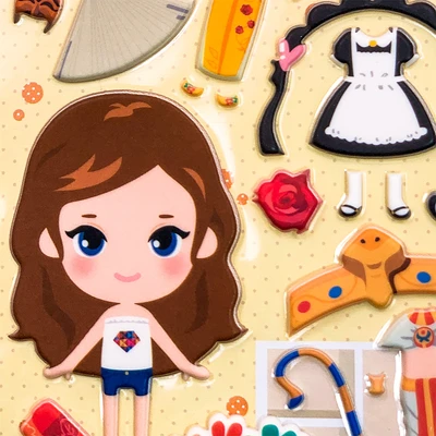 Gambar Kiddy Fun Funny Stiker Closet Traditional Clothes - Mix