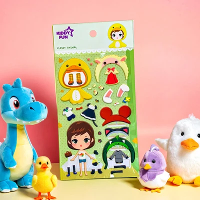Gambar Kiddy Fun Funny Stiker Closet Animal - Mix