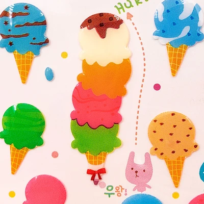 Gambar Kiddy Fun Funny Stiker Ice Cream - Mix