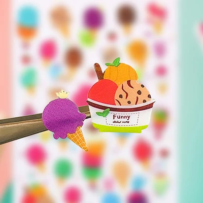 Gambar Kiddy Fun Funny Stiker Ice Cream - Mix