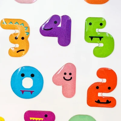 Gambar Kiddy Fun Funny Stiker Jelly Number - Mix