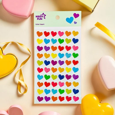 Gambar Kiddy Fun Funny Stiker Color Heart - Mix