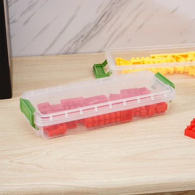Gambar Stora Kotak Penyimpanan Stackable Mini Long 20.5x8.2x6.5 cm Set 2 pcs