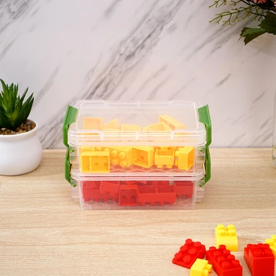 Gambar Stora Kotak Penyimpanan Stackable Mini 12.2x8.2x7.5 cm Set 2 pcs