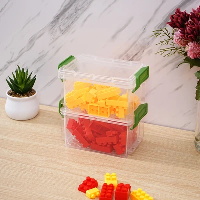 Gambar Stora Kotak Penyimpanan Stackable Mini 12.2x8.2x12.6 cm Set 2 pcs