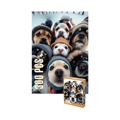 Gambar Kiddy Fun Velvet Puzzle Snow Selfie Set 300 Pcs - Mix