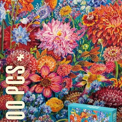 Gambar Kiddy Fun Velvet Puzzle Flower Set 500 Pcs - Mix