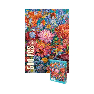 Gambar Kiddy Fun Velvet Puzzle Flower Set 500 Pcs - Mix