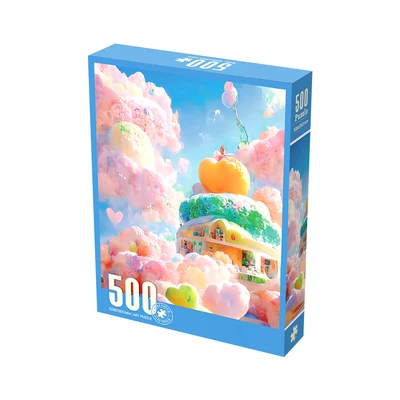 Gambar Kiddy Fun Velvet Puzzle House Cloud Set 500 Pcs - Mix