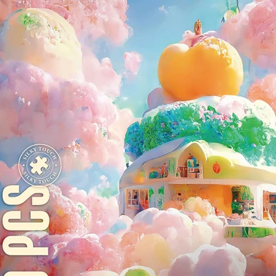 Gambar Kiddy Fun Velvet Puzzle House Cloud Set 500 Pcs - Mix