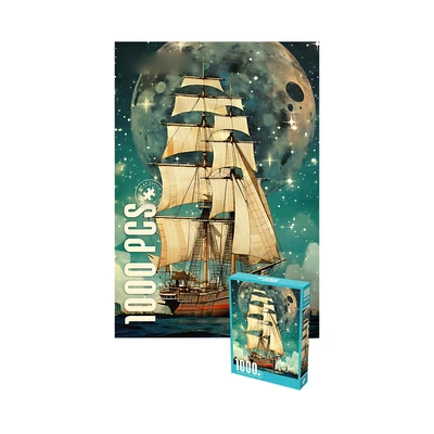 Gambar Kiddy Fun Velvet Puzzle Classic Ship Set 1000 Pcs - Mix