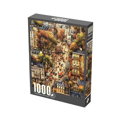 Gambar Kiddy Fun Velvet Puzzle City Set 1000 Pcs - Mix