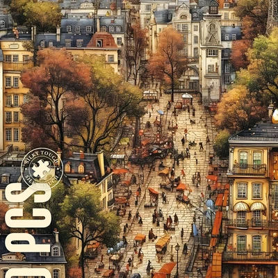 Gambar Kiddy Fun Velvet Puzzle City Set 1000 Pcs - Mix