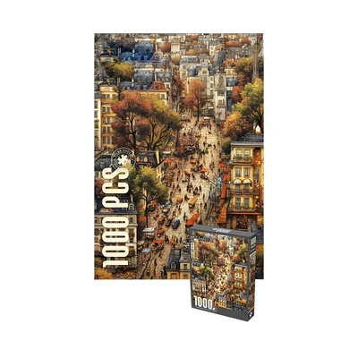 Gambar Kiddy Fun Velvet Puzzle City Set 1000 Pcs - Mix