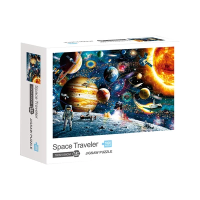 Gambar Kiddy Fun Puzzle Space Travel Set 1000 Pcs - Mix
