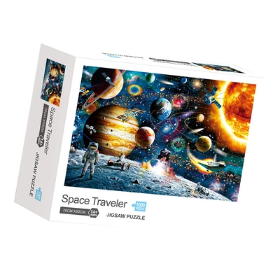 Gambar Kiddy Fun Puzzle Space Travel Set 1000 Pcs - Mix