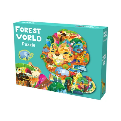Gambar Kiddy Fun Forest World Puzzle Set 200 Pcs - Mix