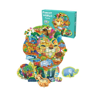 Gambar Kiddy Fun Forest World Puzzle Set 200 Pcs - Mix