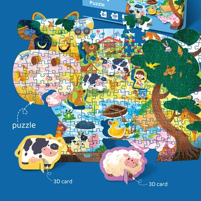 Gambar Kiddy Fun Leisure Farm Puzzle 200 Pcs - Mix