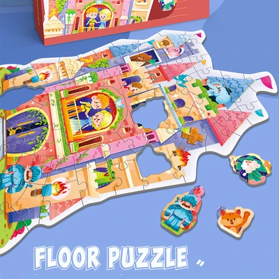 Gambar Kiddy Fun Castle Dream Floor Puzzle Set 60 Pcs - Mix