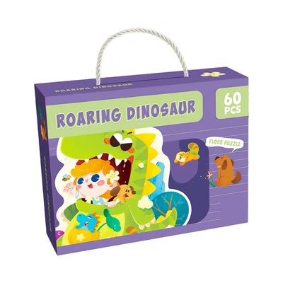 Gambar Kiddy Fun Roar Dino Floor Puzzle Set 60 Pcs - Mix