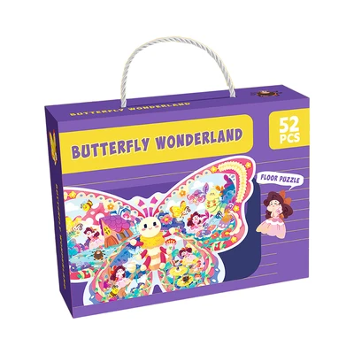 Gambar Kiddy Fun Puzzle Butterfly Wonderland Set 52 Pcs - Mix