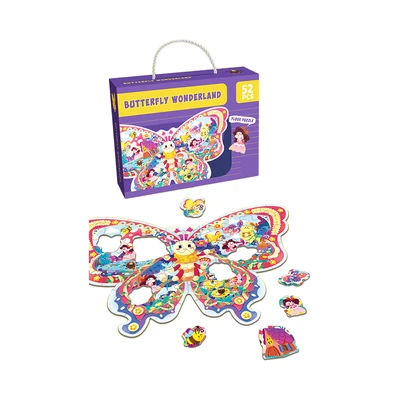 Gambar Kiddy Fun Puzzle Butterfly Wonderland Set 52 Pcs - Mix