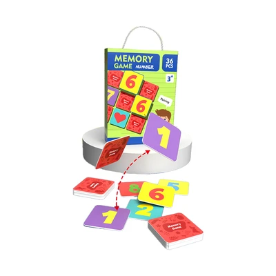 Gambar Kiddy Fun Puzzle Memory Game Number Set 36 Pcs - Mix
