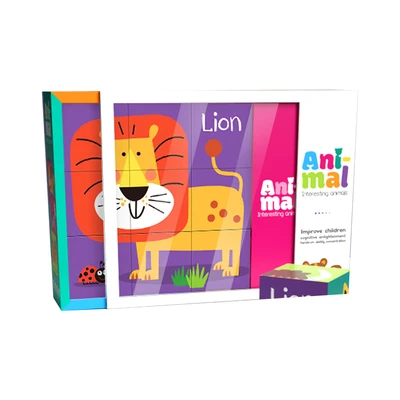 Gambar Kiddy Fun Puzzle Animal 6 In 1 - Mix