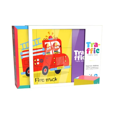 Gambar Kiddy Fun Puzzle Traffic 6 In 1 - Mix