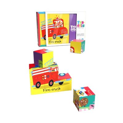 Gambar Kiddy Fun Puzzle Traffic 6 In 1 - Mix