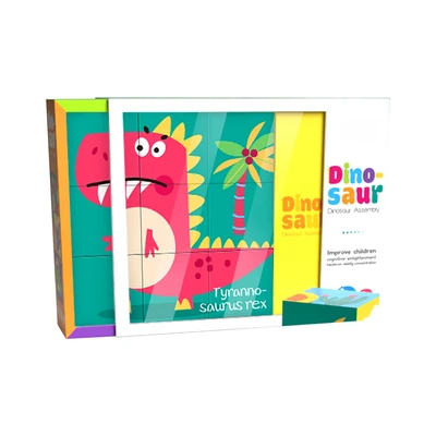 Gambar Kiddy Fun Set Puzzle Dinosaur 6 In 1 - Mix