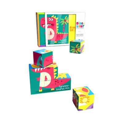 Gambar Kiddy Fun Set Puzzle Dinosaur 6 In 1 - Mix