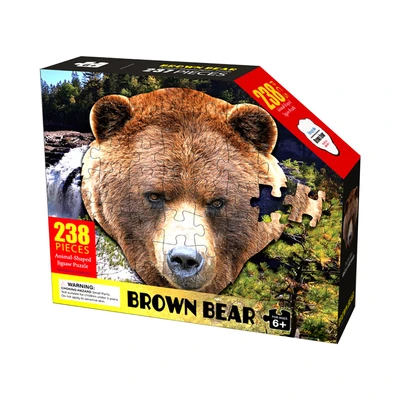 Gambar Kiddy Fun Puzzle Brown Bear Set 238 Pcs - Cokelat