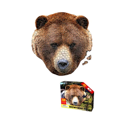 Gambar Kiddy Fun Puzzle Brown Bear Set 238 Pcs - Cokelat