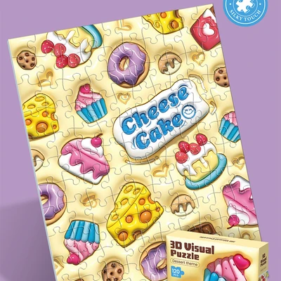 Gambar Kiddy Fun Puzzle 3d Dessert Set 120 Pcs - Krem