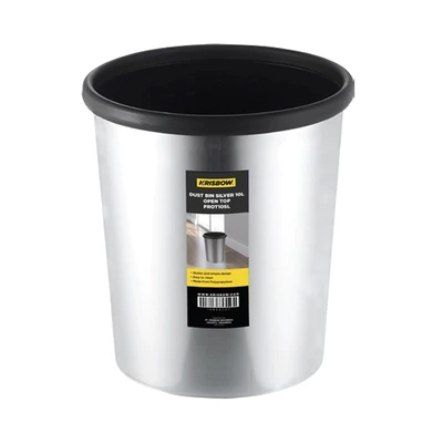 Gambar Krisbow Tempat Sampah Plastik 10 Liter - Silver