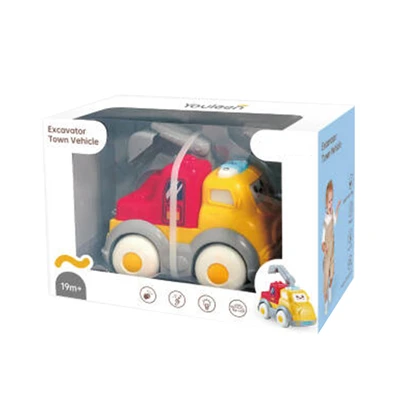 Gambar Little Giggles Friction Excavator Town Vehicle - Kuning/merah