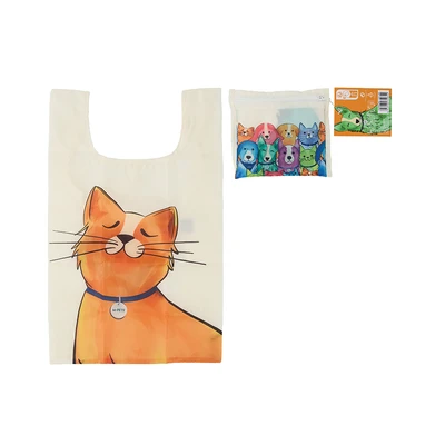 Gambar M-Pets Petjoy Tote Bag Lipat Galya - Putih/Oranye