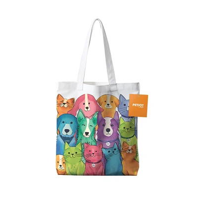 Gambar M-Pets Petjoy Tote Bag Lipat Pet Family Colorful - Mix