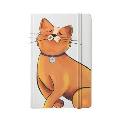 Gambar M-pets Petjoy Notebook Galya A5 - Putih/Oranye